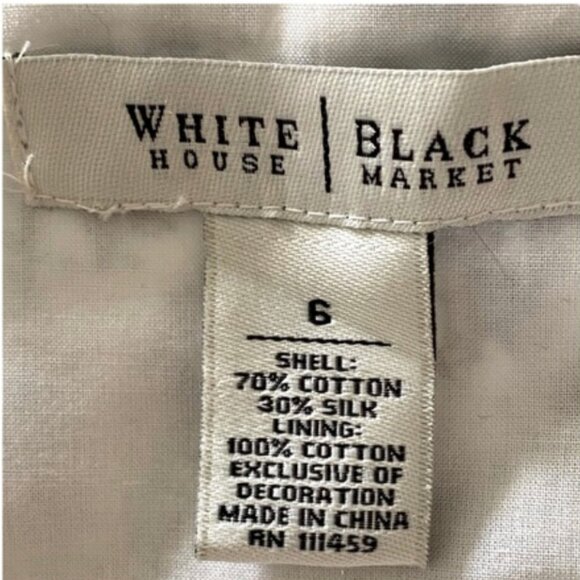 WHBM Silk/Cotton Blend Strapless Dress - Picture 10 of 11